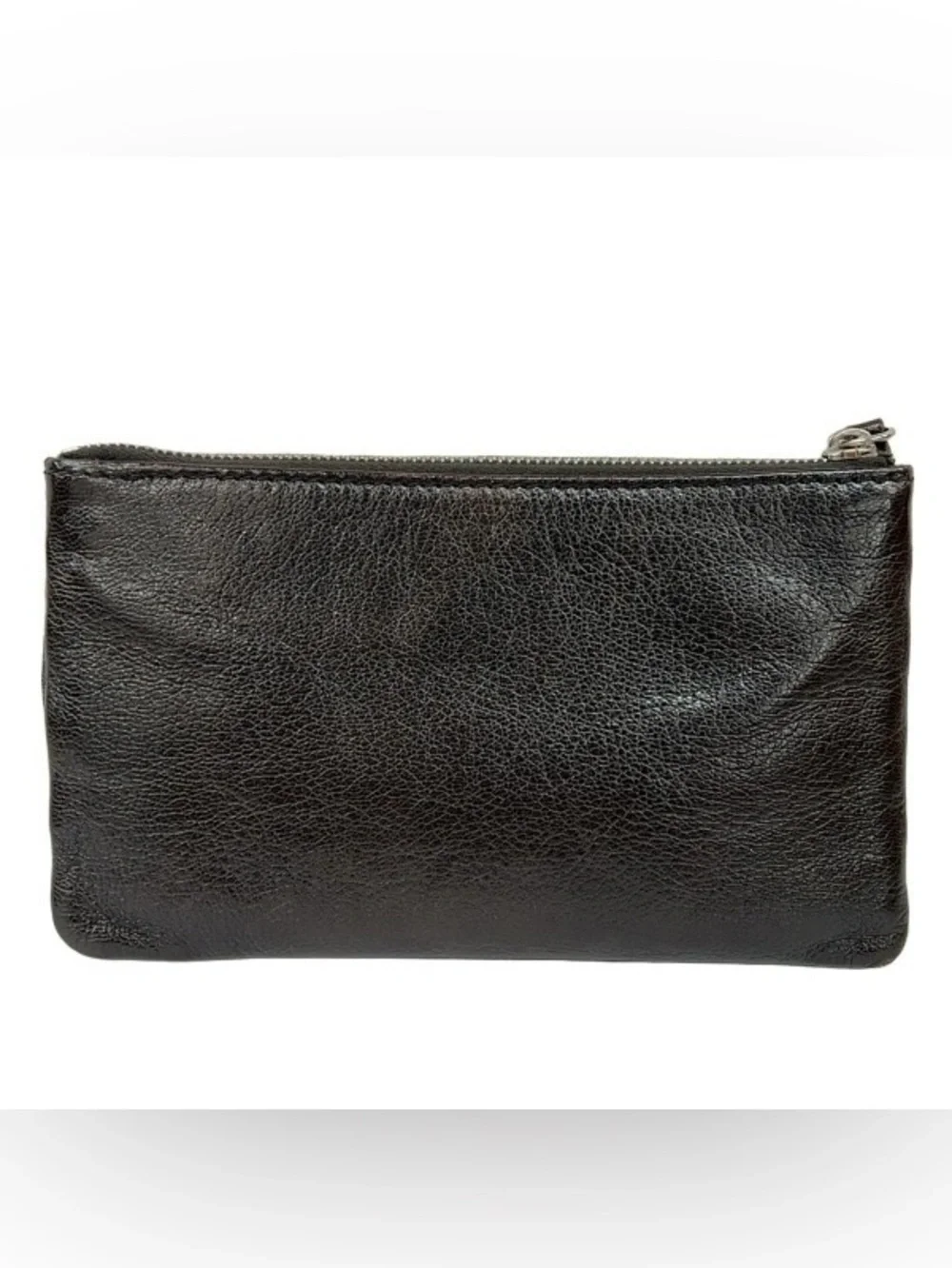 Vintage Céline Patchwork Leather Zip Pouch - Tricolor with Padlock